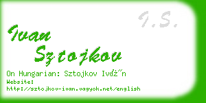 ivan sztojkov business card